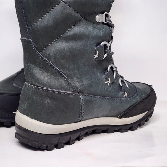 Bearpaw Womens Isabella Gray Wool Waterproof Sheepskin Snow Boots Shoes Size 7 - Picture 3 of 9